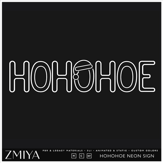 ZMIYA HoHoHoe Neon Sign Pack
