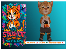 TANK & SHORT CARTOON TREE CATS SET HUDE