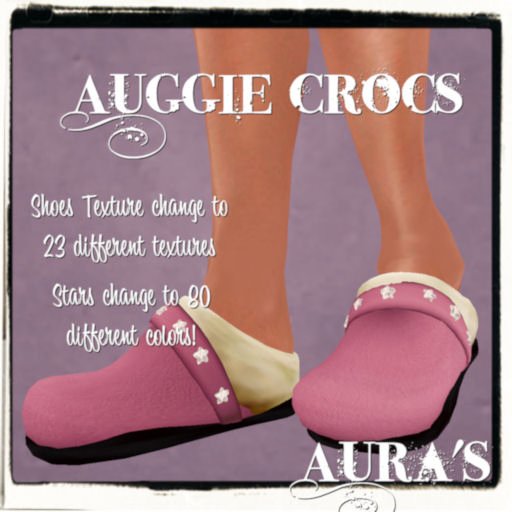 *Aura's* Auggie Suede Croc (starss) for Little Girls, Kids and Tiny Tot