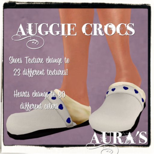 *Aura's* Auggie Suede Crocks (Hearts) for Little Girls, Kids and Tiny Tot