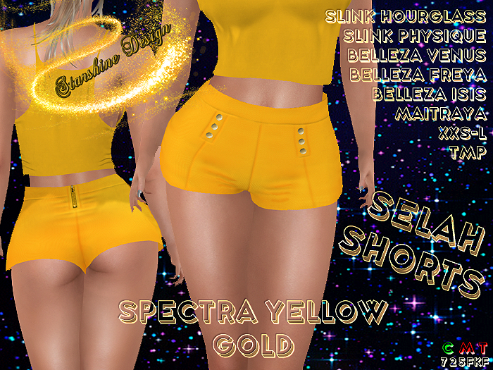 ~✯SD✯~ SELAH SHORTS [SPECTRA YELLOW GOLD]