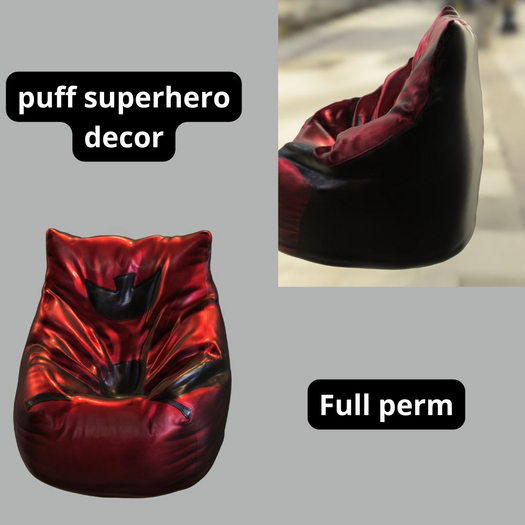 (AL) puff superhero decor FP
