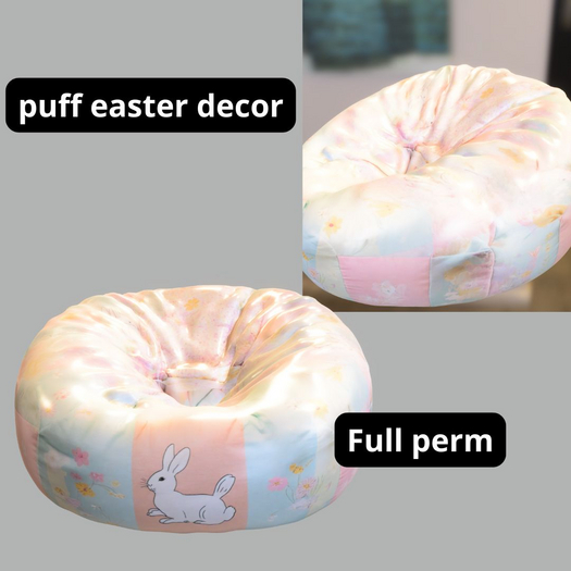 (AL) puff easter decor FP