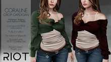 RIOT / Coraline Crop Cardigan - Fatpack