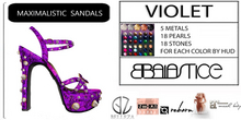 Baiastice_Maximalistic Sandals-Violet