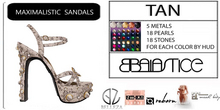 Baiastice_Maximalistic Sandals-Tan