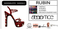 Baiastice_Maximalistic Sandals-Rubin