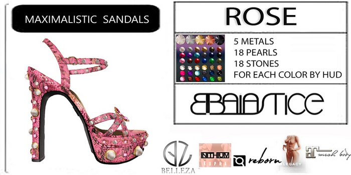 Baiastice_Maximalistic Sandals-Rose