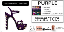 Baiastice_Maximalistic Sandals-Purple