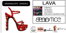 Baiastice_Maximalistic Sandals-Lava