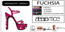Baiastice_Maximalistic Sandals-Fuchsia