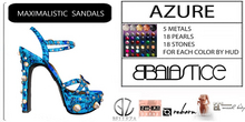 Baiastice_Maximalistic Sandals-Azure