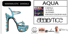 Baiastice_Maximalistic Sandals-Aqua
