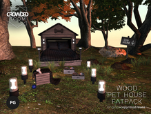 Crowded Room - Wood Pet House Fatpack - Black - PG