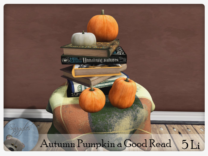 Autumn Pumpkin a Good Read By Snuggles