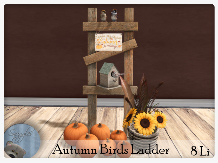 Autumn Birds Ladder By Snuggles 