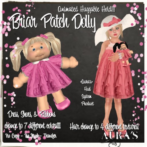 *Aura's* Briar Dolly - Kaysha Briar Little Girls, Kids and Tiny Tot