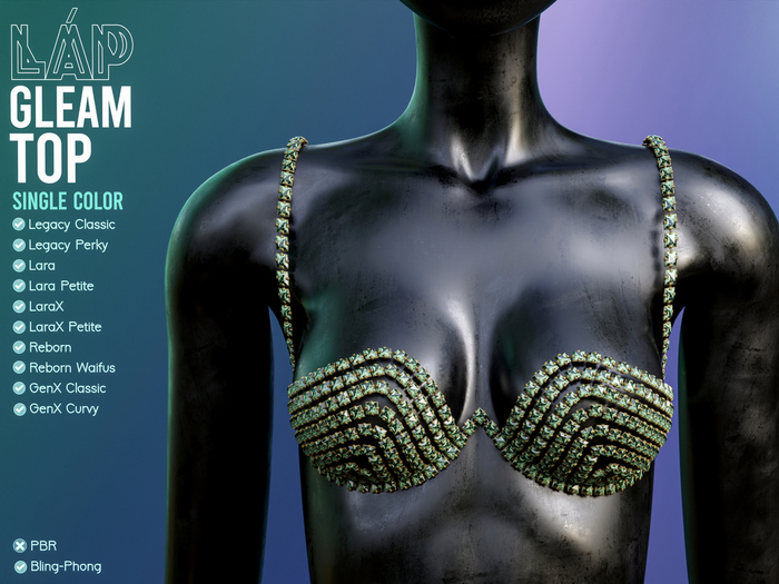 Gleam Top by LAP (Green)