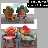 (AL) child flower chair full perm