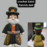 (AL) crochet Saint Patrick doll