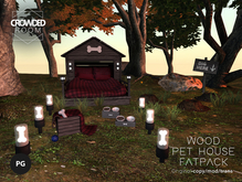 Crowded Room - Wood Pet House Fatpack - Red - PG