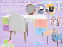[Hideaway] Tweens Desk Set