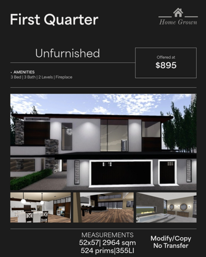 HG - First Quarter (Unfurnished)