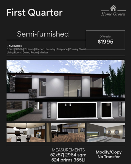 HG - First Quarter Semi-Furnished