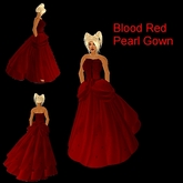 Blood Red Pearl Gown boxed