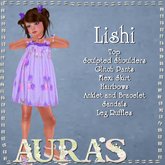 *Aura's* Lishi Dress in Purple for Little Girls, Kids and Tiny Tot
