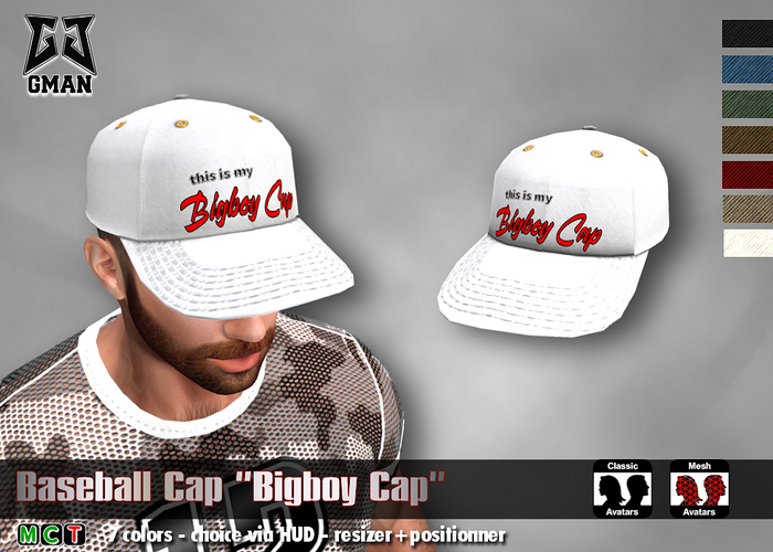 [GMan] HA - Baseball Cap - Bigboy