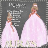 *Aura's* Princess Moonbeam in Cotton Candy for Little Girls, Kids and Tiny Tot