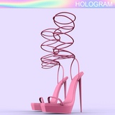 Pink Square Heels