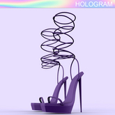 Purple Square Heels
