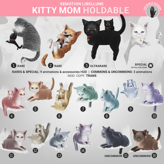 SEmotion Libellune Kitty Mom Holdable RARE 02
