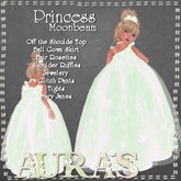 *Aura's* Princess Moonbeam in Lime for Little Girls, Kids and Tiny Tot