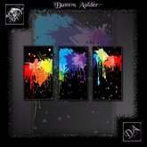 NuTec: Rainbow Paint Splatter Wall Art