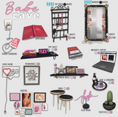 [Kres] Babe Cave - White Mirror Set RARE