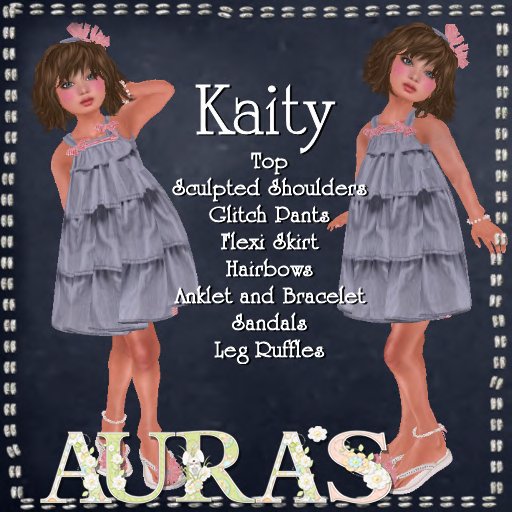 *Aura's* Kaity Dress for Little Girls, Kids and Tiny Tot