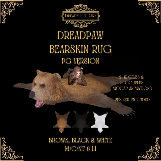 [DD] Dreadpaw Bearskin Rug - PG