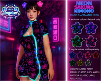 *Angelux* Neon Sakura Kimono FATPACK