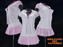 BDC - PINK/WHITE outfits - 3 MODELS
