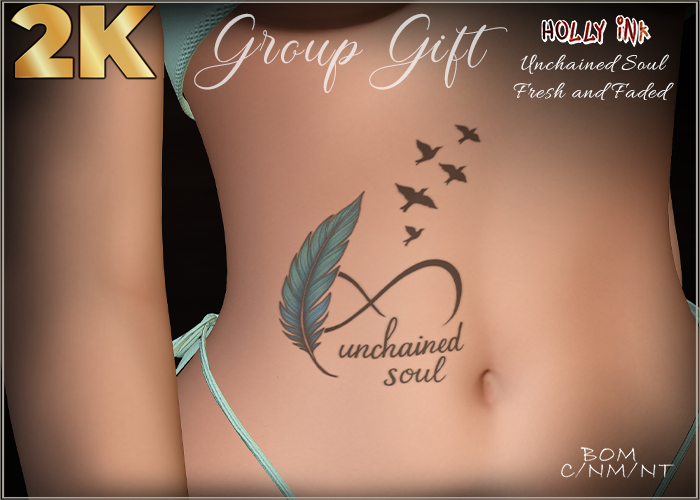 GROUP GIFT - Holly Ink - Unchained Soul 2K BOM tattoo