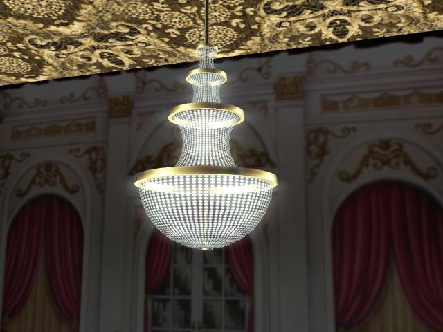 Beautiful Diamond-Cut Chandelier 3