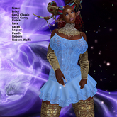 Light Blue Strapless Lace Dress Version