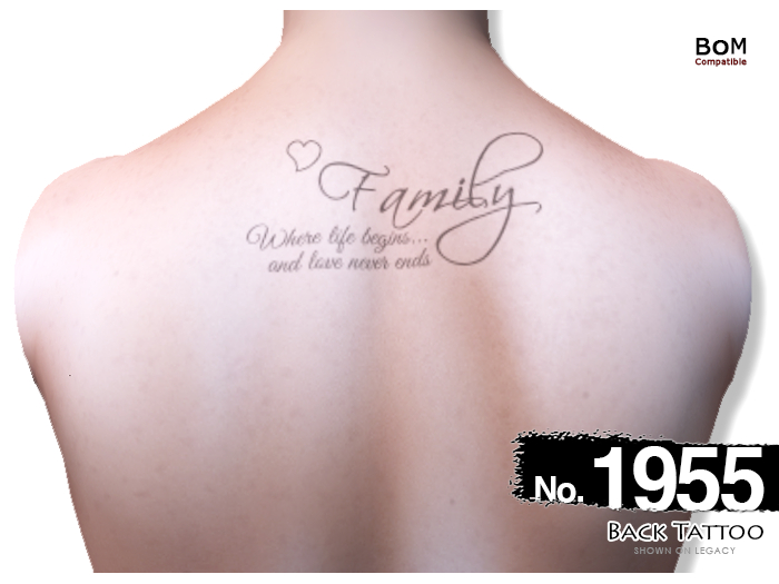 (Back Tattoo) No.1955