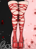 CryBunBun - Slasher Doll Boots - Red - Unpacker HUD