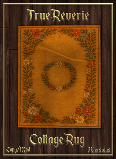 [True] Cottage Rugs - Yellow Floral