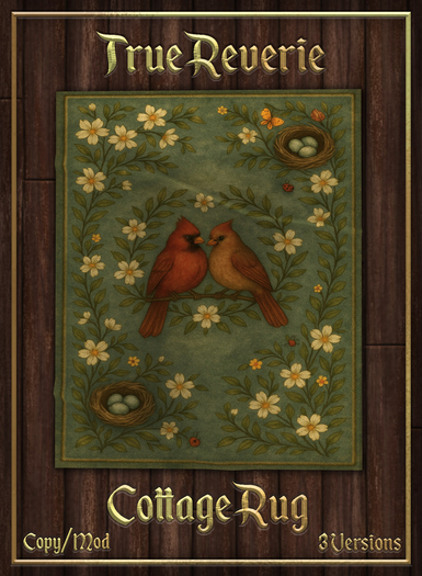 [True] Cottage Rugs - Cardinals