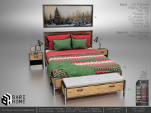 [BARI HOME] Oasis Natural Bedroom - Bed